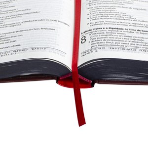 Bíblia Jesus Saves | NAA | Letra Grande | Capa Dura Vermelha