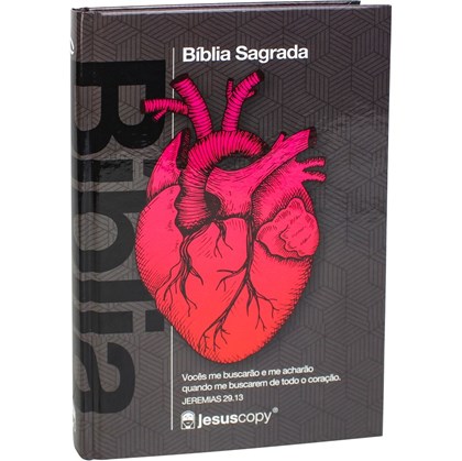 Bíblia JesusCopy Coração Chumbo | NAA | Capa Dura