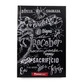 Bíblia JesusCopy Lettering | NVI | Capa Dura