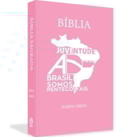 Bíblia Juventude AD do Brasil | ARC | Letra Normal | Harpa Cristã | Capa Dura Rosa