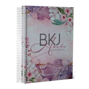 Bíblia King James 1611 Anote Purple Flower | BKJ | Letra Normal | Com Espaço Para Anotações