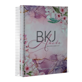 Segunda imagem do produto Bíblia King James 1611 Anote Purple Flower | BKJ | Letra Normal | Com Espaço Para Anotações