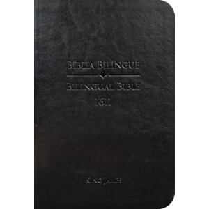 Bíblia King James 1611 | Bilíngue | Letra Normal | Capa Luxo Preta
