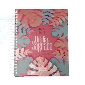 Bíblia King James 1611 Folhas | Textos e Mapas Coloridos | Espiral