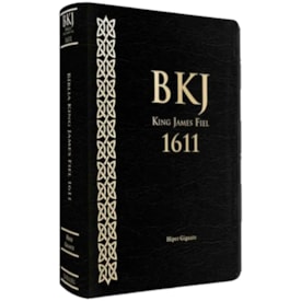 Bíblia King James 1611 | Letra Hipergigante | Capa Luxo Preta