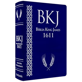 Bíblia King James 1611 | Letra Ultragigante | Capa Luxo Azul