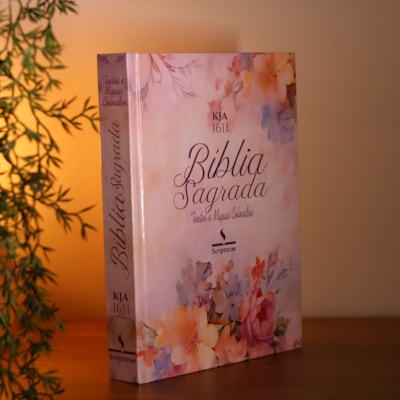 Segunda imagem do produto Bíblia King James 1611 Rosa e Hortencia | Textos e Mapas Coloridos | Capa Dura