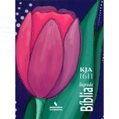Bíblia King James 1611 Tulipa | Textos e Mapas Coloridos | Espiral