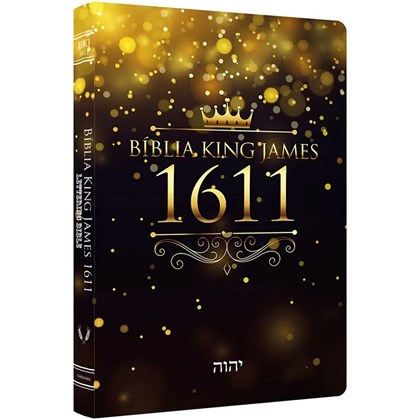 Bíblia King James 1611 Ultra Fina Lettering Bible | Letra Normal | Capa Coroa