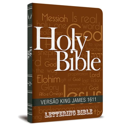 Bíblia King James 1611 Ultra Fina Lettering Bible | Letra Normal | Capa Holy Bible