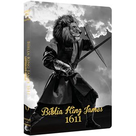 Bíblia King James 1611 Ultra Fina Lettering Bible | Letra Normal | Capa Leão Guerreiro