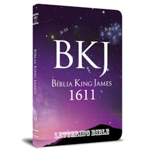 Bíblia King James 1611 Ultra Fina Lettering Bible | Letra Normal | Capa Universo