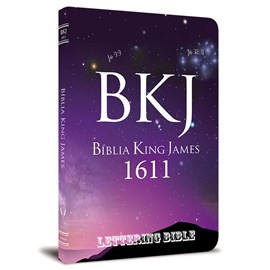 Bíblia King James 1611 Ultra Fina Lettering Bible | Letra Normal | Capa Universo