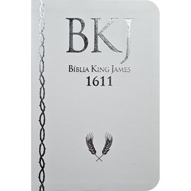 Bíblia King James 1611 Ultrafina Ampliada | Letra Normal | Capa Luxo Branca