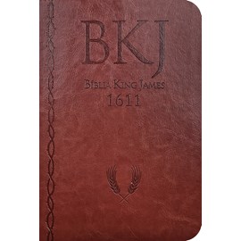 Bíblia King James 1611 Ultrafina Ampliada | Letra Normal | Capa Luxo Marrom