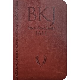 Bíblia King James 1611 Ultrafina Ampliada | Letra Normal | Capa Luxo Marrom