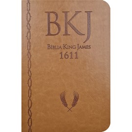 Bíblia King James 1611 Ultrafina Ampliada | Letra Normal | Capa Luxo Mostarda