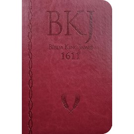 Bíblia King James 1611 Ultrafina Ampliada | Letra Normal | Capa Luxo Vermelha