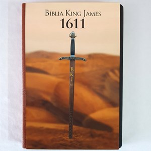 Bíblia King James 1611 Ultrafina Ampliada | Letra Normal | Capa Marrom e Preta