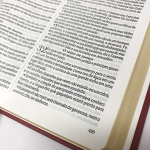 Bíblia King James 1611 Ultrafina Ampliada | Letra Normal | Capa Marrom e Vinho