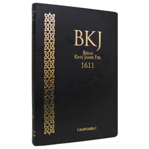 Bíblia King James 1611 Ultrafina Ampliada | Letra Normal | Capa Preta