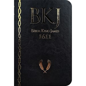 Bíblia King James 1611 Ultrafina Ampliada | Letra Normal | Capa Preta