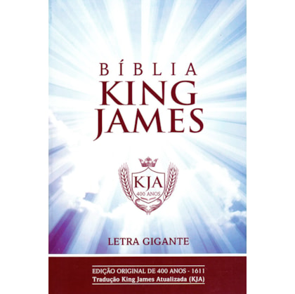 Bíblia King James Atualizada | KJA| Letra Gigante | Capa Brochura Céu