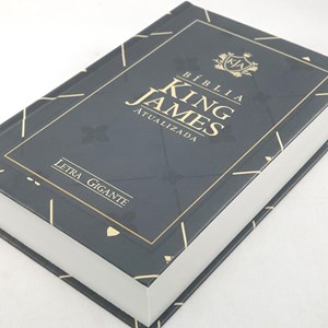 Bíblia King James Atualizada | KJA | Letra Gigante | Capa Dura Azul