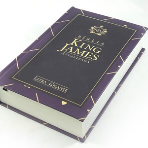 Bíblia King James Atualizada | KJA | Letra Gigante | Capa Dura Roxa