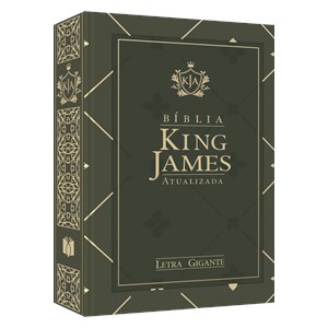 Bíblia King James Atualizada | KJA | Letra Gigante | Capa Dura Verde