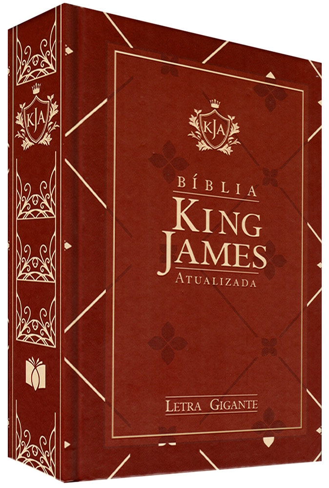 Bíblia King James Atualizada | KJA | Letra Gigante | Capa Dura Vinho