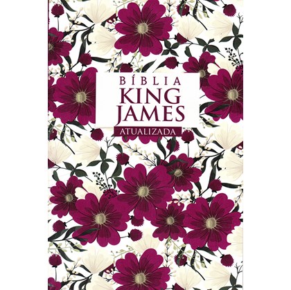 Bíblia King James Atualizada | KJA | Letra Hipergigante | Capa Brochura Flores