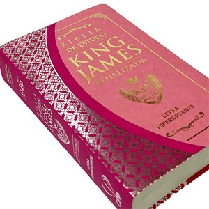 Bíblia King James Atualizada | KJA | Letra Hipergigante | Capa Pink e Rosa