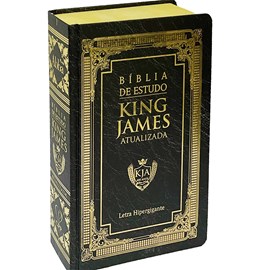 Bíblia King James Atualizada | KJA | Letra Hipergigante | Capa Preto Dourado