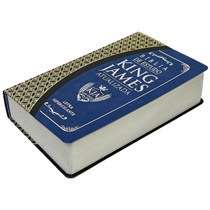 Bíblia King James Atualizada | KJA | Letra Hipergigante | Capa Preto e Azul