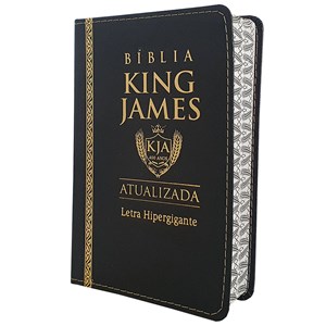 Bíblia King James Atualizada | KJA | Letra Hipergigante | Capa PU Preta