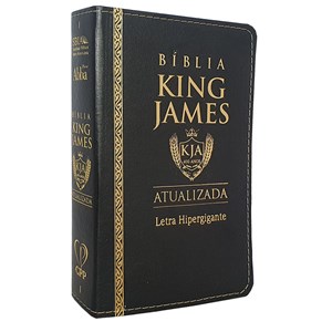 Bíblia King James Atualizada | KJA | Letra Hipergigante | Capa PU Preta