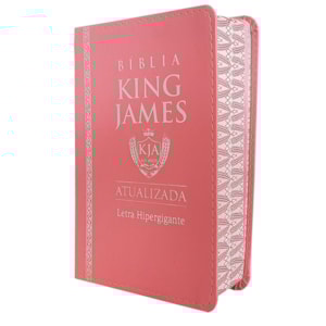 Segunda imagem do produto Bíblia King James Atualizada | KJA | Letra Hipergigante | Capa PU Rosa