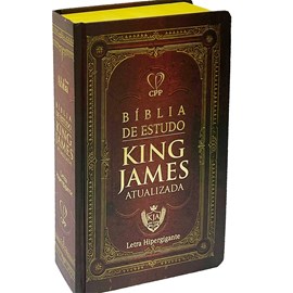 Bíblia King James Atualizada | KJA | Letra Hipergigante | Capa Vermelho Retrô
