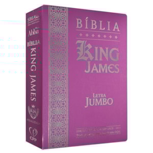 Bíblia King James Atualizada | KJA | Letra Jumbo | Capa Cover Book Pink