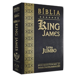 Bíblia King James Atualizada | KJA | Letra Jumbo | Capa Cover Book Preta