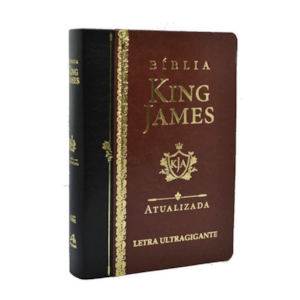 Bíblia King James Atualizada | KJA | Letra Ultra Gigante | Capa Marrom e Preta