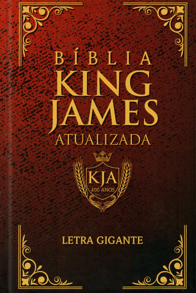 Bíblia King James Atualizada Moldura Vermelha | KJA | Letra Gigante ...