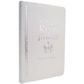 Bíblia King James Atualizada Slim | KJA | Capa Luxo Branca
