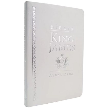 Bíblia King James Atualizada Slim | KJA | Capa Luxo Branca