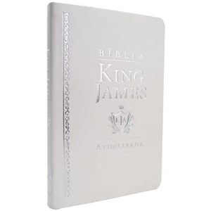 Bíblia King James Atualizada Slim | KJA | Capa Luxo Branca