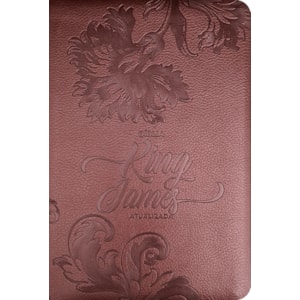 Bíblia King James Atualizada Slim | KJA | Letra Normal | Capa Luxo Bronze