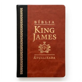 Bíblia King James Atualizada Slim | KJA | Letra Normal | Marrom e Preta