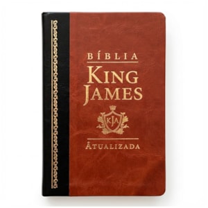 Bíblia King James Atualizada Slim | KJA | Letra Normal | Marrom e Preta