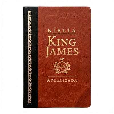Bíblia King James Atualizada Slim | KJA | Letra Normal | Marrom e Preta